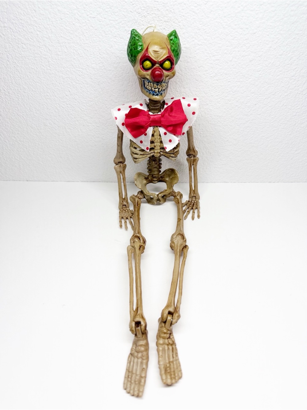 Magic Power Creepy Evil Clown Skeleton Hanging Articulated 14”